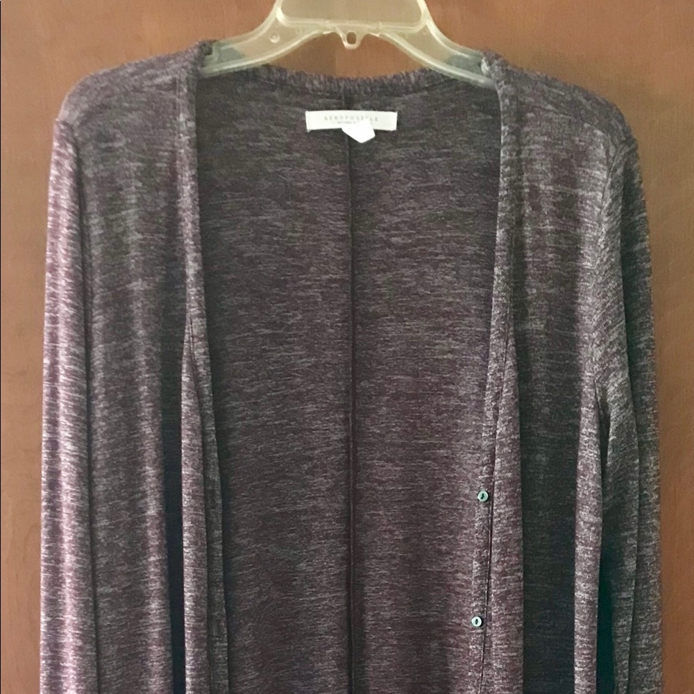 Aeropostale Burgundy/Grey Duster XL